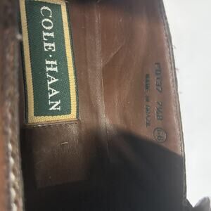 Vintage Cole Haan tassel loafers in rich brown leather with original box